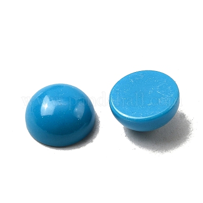 Синтетических бирюзовый кабошон G-C070-02D-1