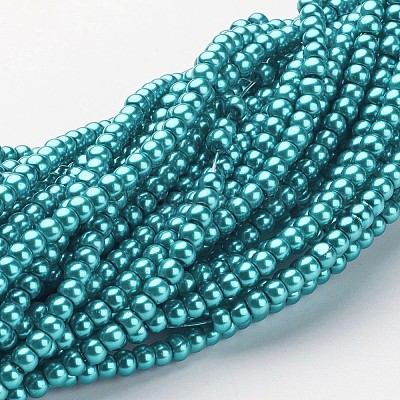 Стеклянные жемчужные бусины HY-3D-B52-1