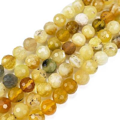 Природные желтые опал бусины пряди G-L597-C05-05-1