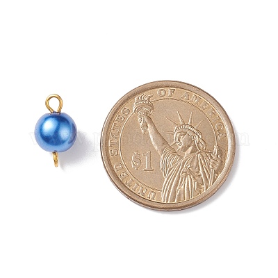 Стеклянные подвески с имитацией жемчуга PALLOY-JF01881-01-1