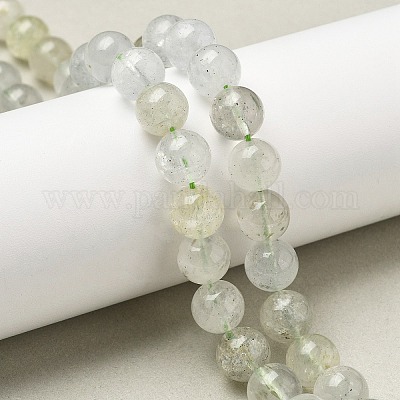 Нити бусин из натурального зеленого берилла G-F787-01-10mm-1