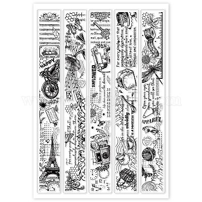 Wholesale GLOBLELAND Valentine's Day Words Clear Stamps Love Heart