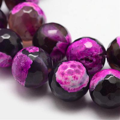 Бусы из натурального огненного агата с потрескиванием G-K166-06F-12mm-1