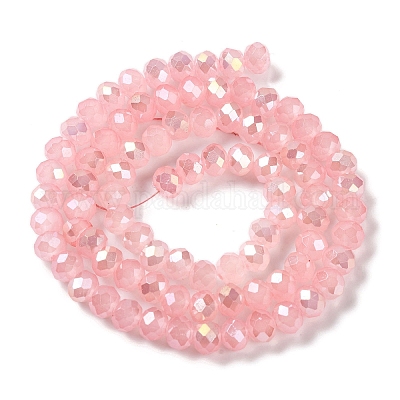 Запекание гальванических нитей стеклянных бусин DGLA-A039-J10mm-B08-1