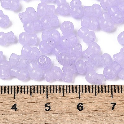 Стеклянные бусины прозрачных цветов SEED-R001-01D-1