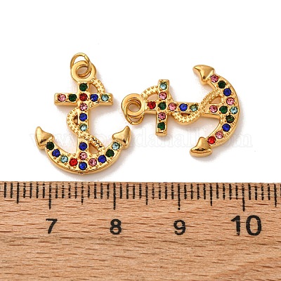 Подвески из нержавеющей стали 304 со стразами STAS-U061-13G-02-1