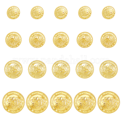 20 шт. 4 стиля литые кнопки BUTT-DR0001-04G-1