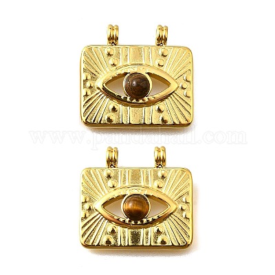 Природных тигровый глаз подвески STAS-K263-81G-02-1