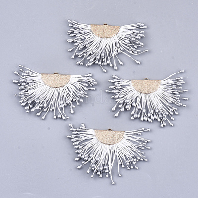 Кулон с кисточкой из поликоттона (полиэстер) X-FIND-T041-15-1