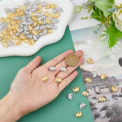 120 шт. 2-х цветные подвески из металлического сплава&nbsp;FIND-DC0004-55-1