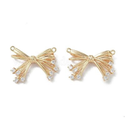 Латунные микропаве прозрачные подвески с фианитом KK-H482-06G-1