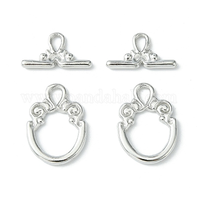 Застежки тоггл в тибетском стиле  TIBE-2106-P-NR-1