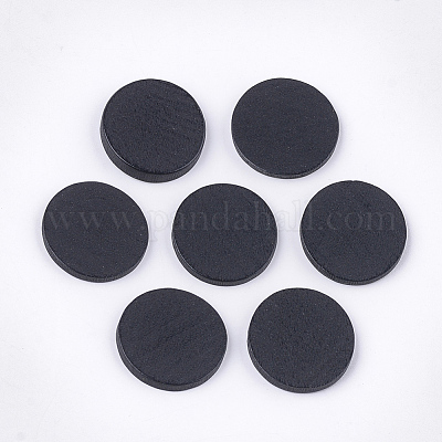 Cabochons en bois peint&nbsp;WOOD-T021-17D-1