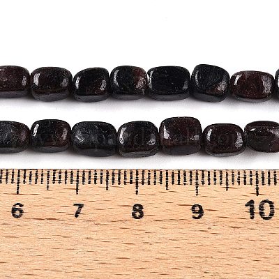 Гранат природный бисер нитей G-T141-13A-1