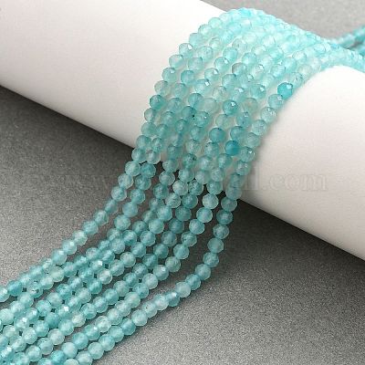 Природных амазонит бисер нитей G-V001-A01-3MM-01-1