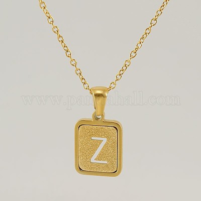 Прямоугольные кулоны из нержавеющей стали 304 с полыми буквами FS-WG93293-26-1