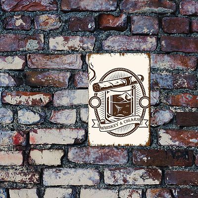 Rechteckiges Metalleisen-Schildplakat&nbsp;AJEW-WH0157-334-1