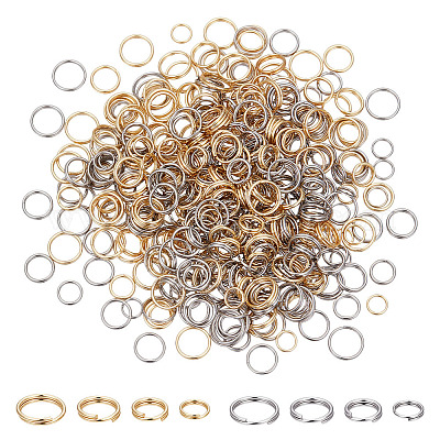 480 шт. 8 стиля разъемных колец из нержавеющей стали 304 STAS-ME0002-62-1
