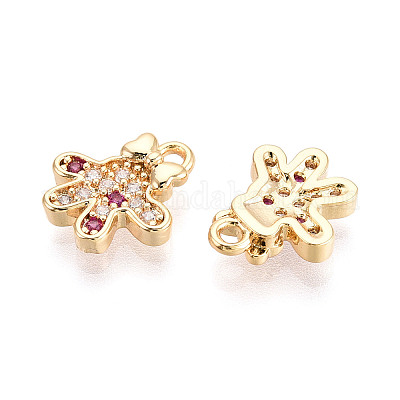 Латунные микро проложить кубического циркония подвески KK-N263-147C-G-1