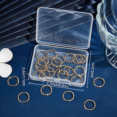 30шт латуни кольца прыжок KK-BBC0004-38-1