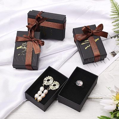 Коробки для упаковки ювелирных изделий из картона горячего тиснения CON-NB0001-89A-1