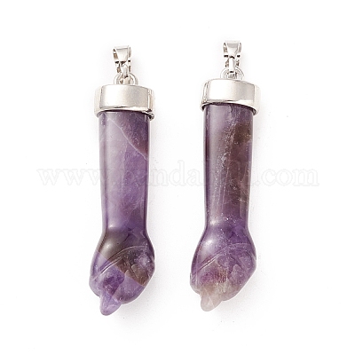 Подвески из натурального аметиста  G-K322-01C-1