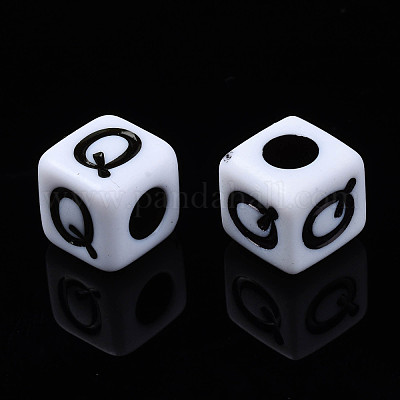 Непрозрачные акриловые бусины SACR-S273-35E-01-1