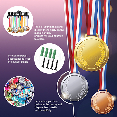 Porte-médaille de fer support mural d'affichage&nbsp;ODIS-WH0021-913-1