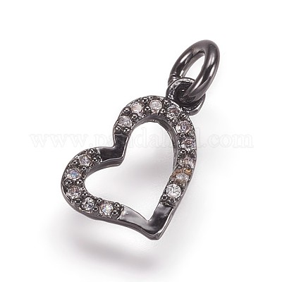 Латунные микро проложить кубического циркония подвески ZIRC-K070-39B-1