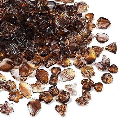 Прозрачные стеклянные бусины градиентного цвета GLAA-B026-01I-1