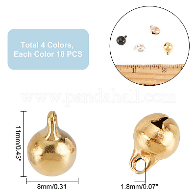 Shop DICOSMETIC 40Pcs 2 Colors 304 Stainless Steel Charms for