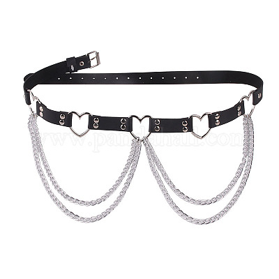 Цепочка из сплава в форме сердца с кисточками из искусственной кожи на талии FS-WGCEF59-01-1