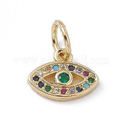 Стойки обшивки латунь микро проложить кубическую прелесть диоксида циркония KK-G451-21G-1