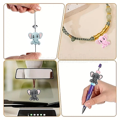 6 шт. Силиконовые бусины&nbsp;SIL-YW0002-10A-1