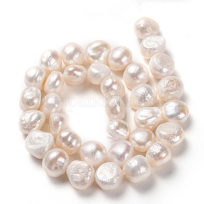 Нити из натурального культивированного пресноводного жемчуга PEAR-L033-50-01-1