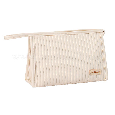 Однотонная портативная сумка для хранения макияжа из искусственной кожи PAAG-PW0001-130C-1