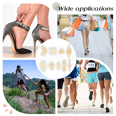 18 шт. 9 вида силиконовых накладок на пятку AJEW-AR0004-88-1