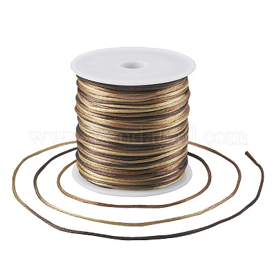 4 рулон двухцветного окрашенного сегментного нейлонового китайского узелкового шнура NWIR-TA0001-05-1