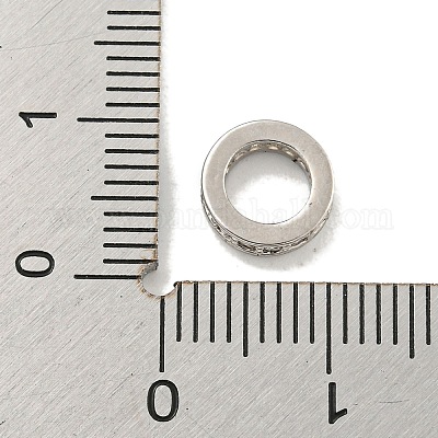 Латунь микропаве прозрачный кубический цирконий европейский бисер KK-L215-009P-1