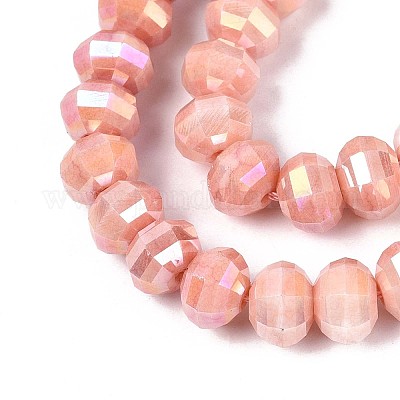 Антикоррозийные гальванические стеклянные бусины GLAA-T025-8mm-19D-1