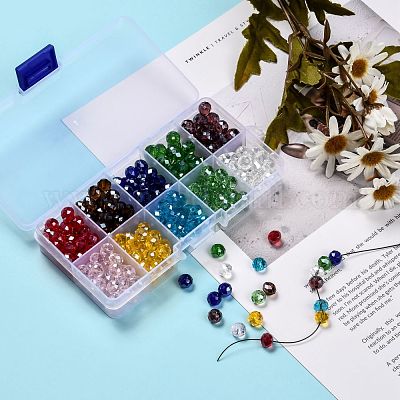 Гальванические стеклянные бусины EGLA-X0006-01C-8mm-1