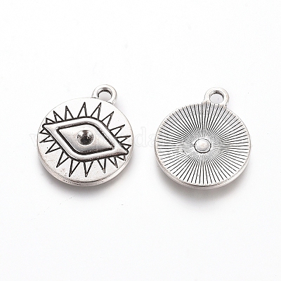 Стойки плакировка тибетского стиля сплава кулон настройки горный хрусталь&nbsp;LS-X-TIBEP-L005-08AS-1