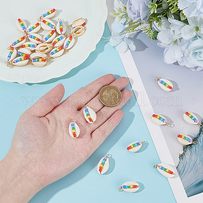 30 шт. подвески из натуральной ракушки каури FIND-ME0002-51-1