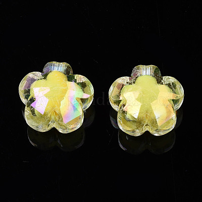 Couleur ab perles acryliques transparente&nbsp;PACR-S221-009-1