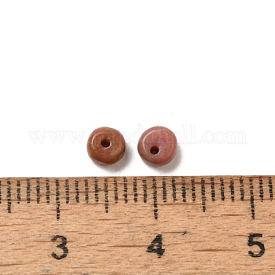 Природные родонит бисером G-U008-01E-1