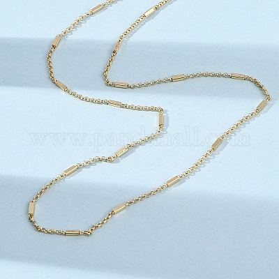 Латунные кубические звенья цепи роло ожерелья MAK-L045-02G-1
