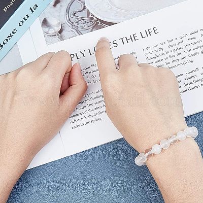 Природных кристаллов кварца бисер нитей G-OC0001-11-1