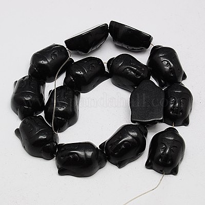 Синтетических нитей бирюзовые бусы TURQ-G119-20x29mm-09-1