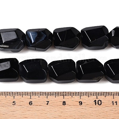 Бусины из натурального черного агата (окрашенные и нагретые) G-N342-148C-1