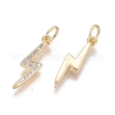 Латунные микро проложить кубического циркония подвески ZIRC-G168-15G-1